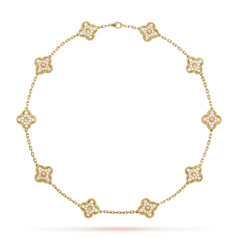 Van Cleef & Arpels Vintage Alhambra necklace, 10 motifs