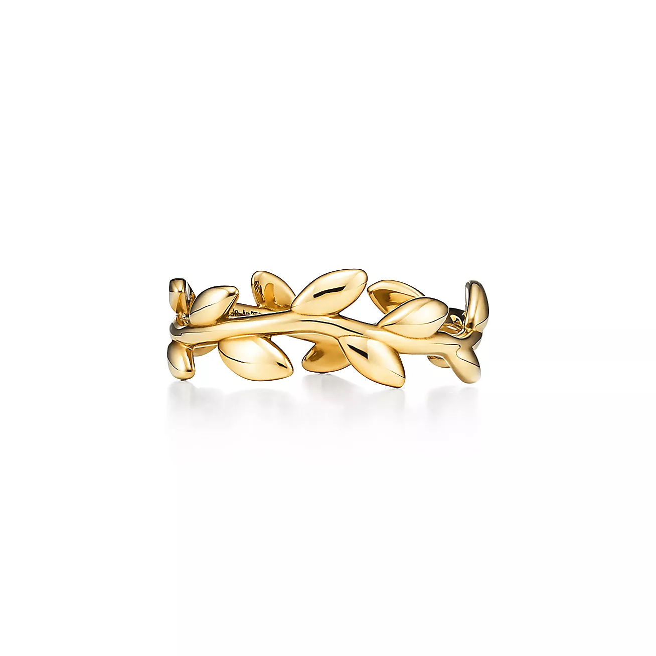 Tiffany & Co. Paloma Picasso Olive Leaf Band Ring in Yellow Gold, Narrow