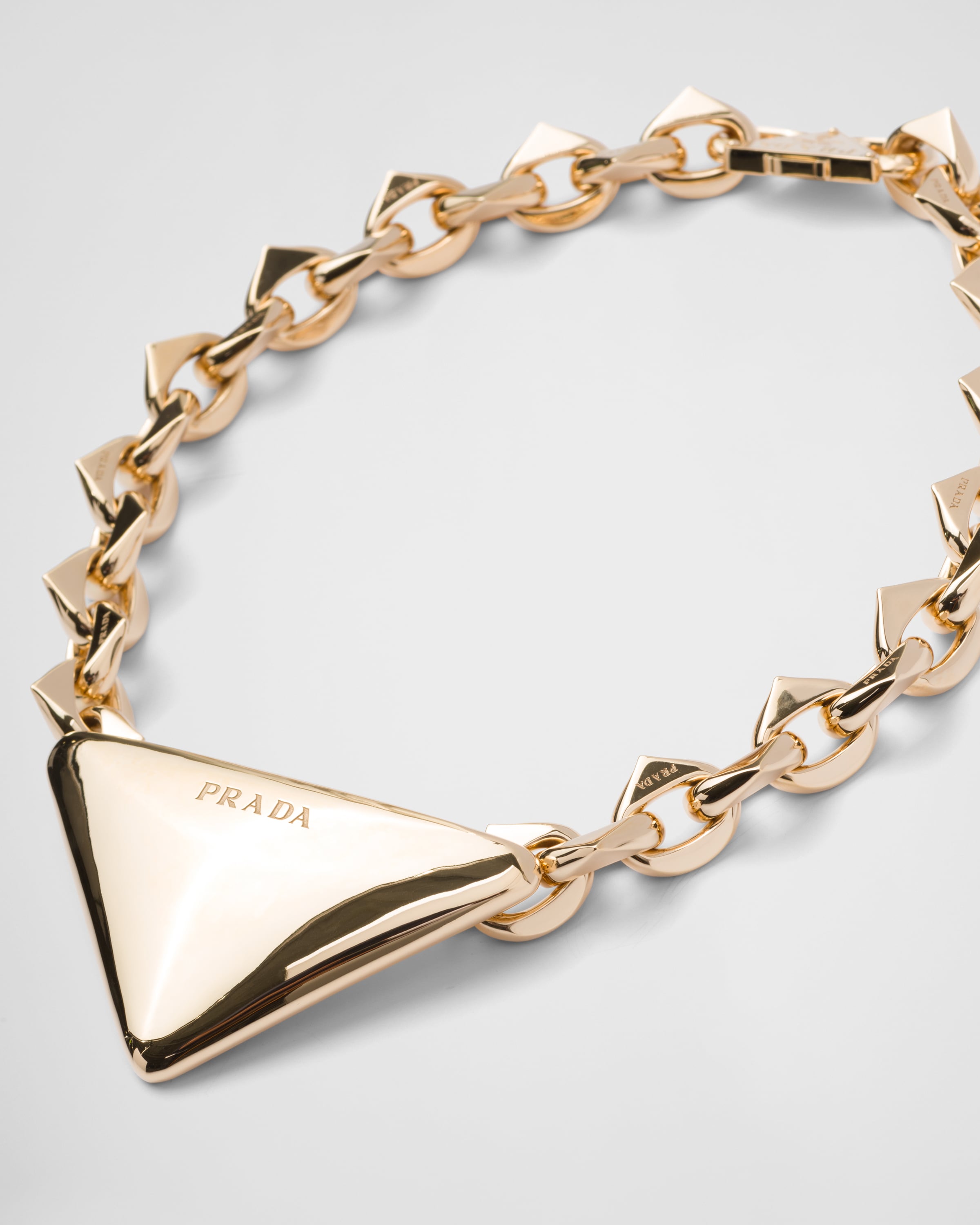 Prada Eternal Gold large pendant necklace in yellow gold