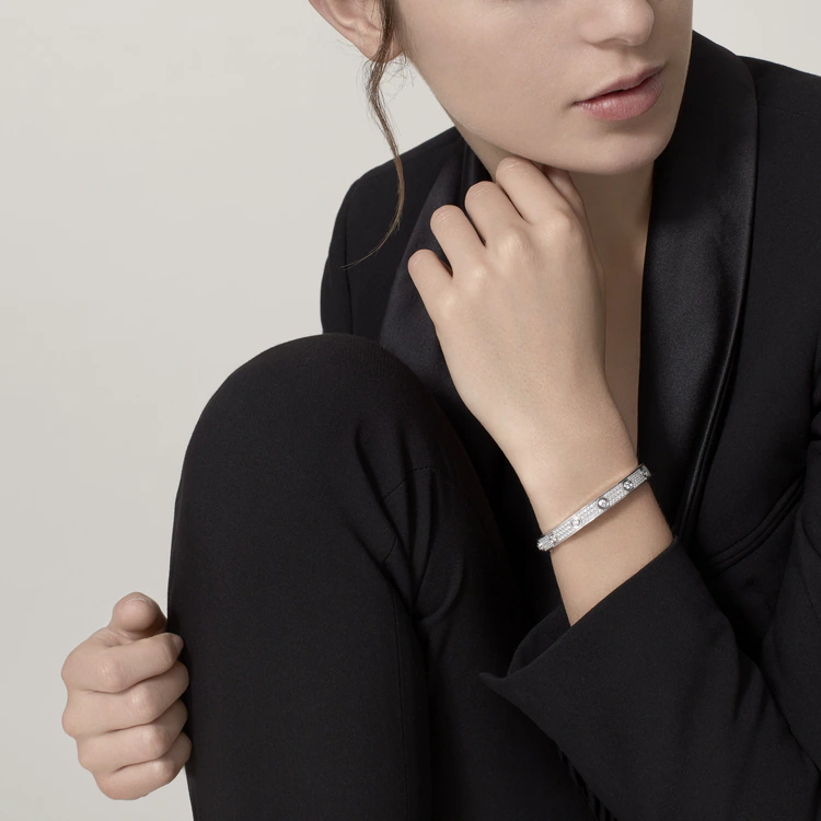 LOVE BRACELET, DIAMOND-PAVED