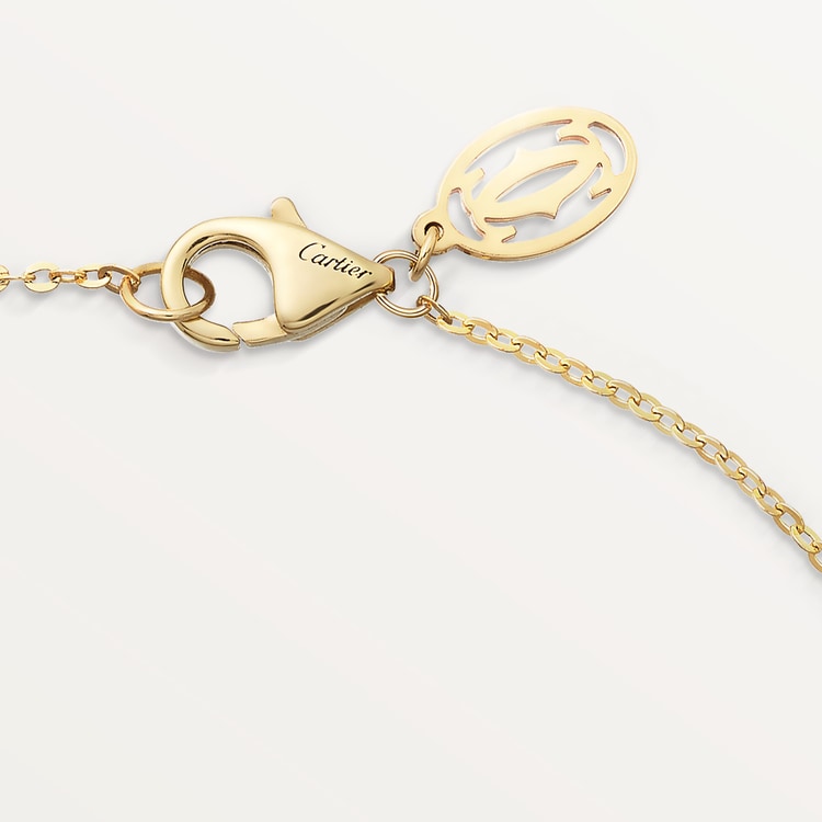Cartier Trinity bracelet, on chain, 1 diamond