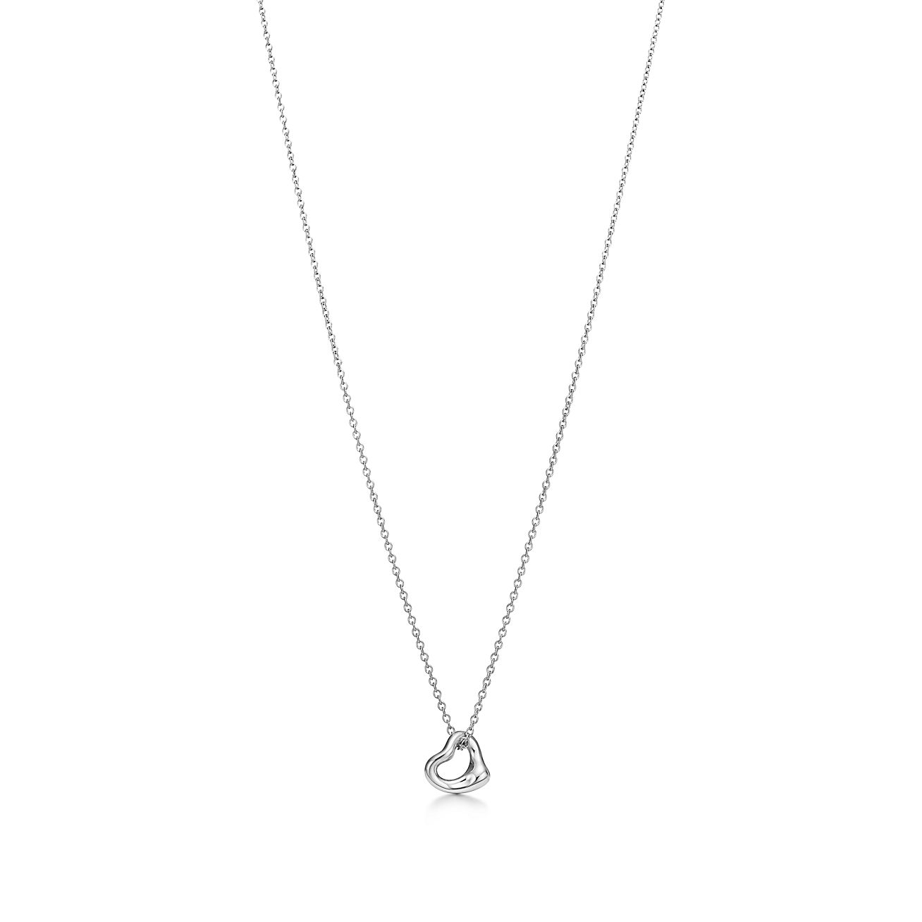 Tiffany & Co. Elsa Peretti Open Heart Pendant in Sterling Silver, 7 mm