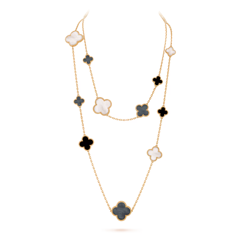 Van Cleef & Arpels Magic Alhambra long necklace, 16 motifs