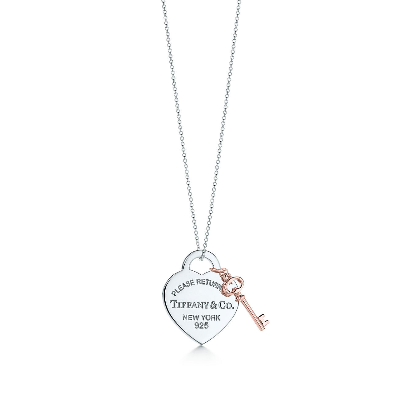 Tiffany & Co. Return to  Heart Tag with Key Pendant