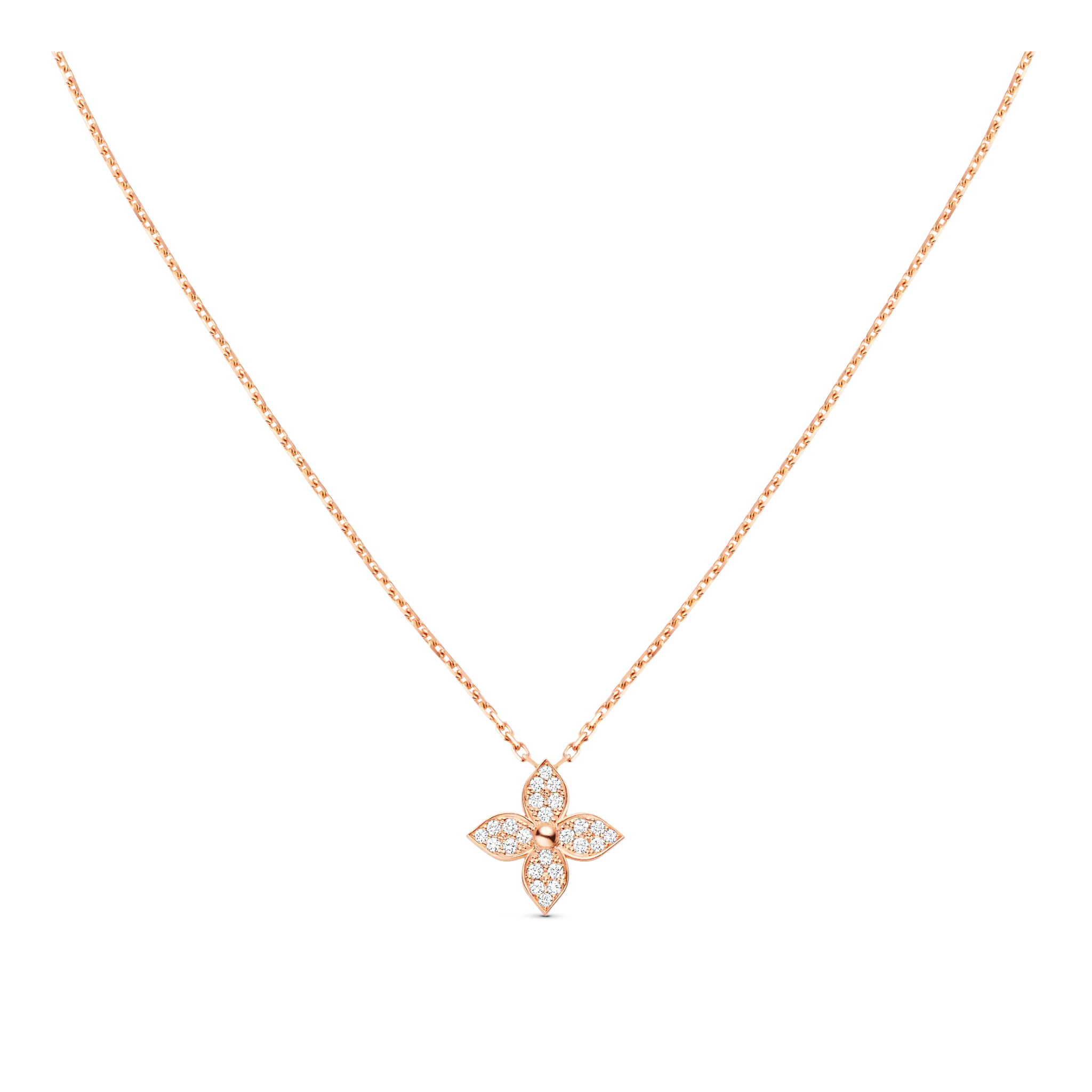 Louis Vuitton Star Blossom Pendant, Pink Gold And Diamonds