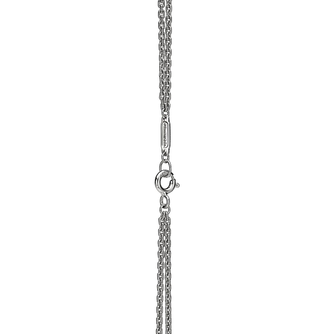 Tiffany & Co. HardWear Link Pendant in White Gold with Pave Diamonds