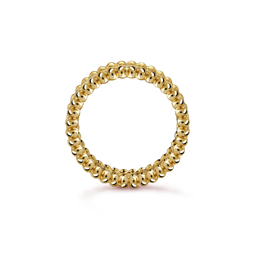 Van Cleef & Arpels Perlee diamonds ring, 1 row