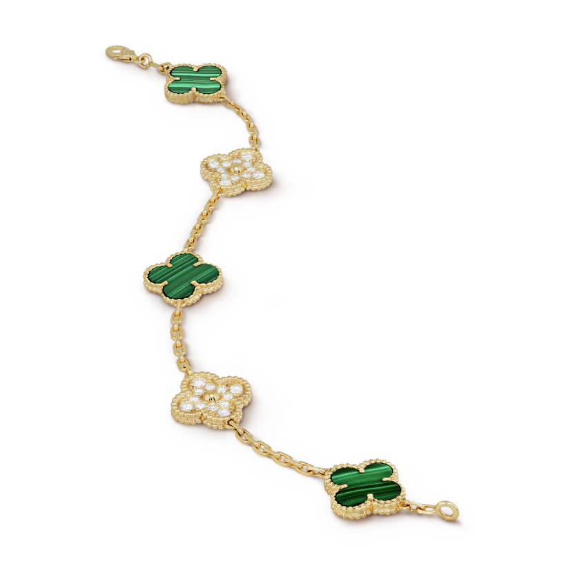 Van Cleef & Arpels Vintage Alhambra bracelet, 5 motifs