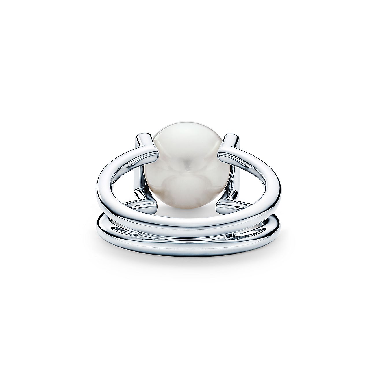 Tiffany & Co. HardWear Freshwater Pearl Ring in Sterling Silver