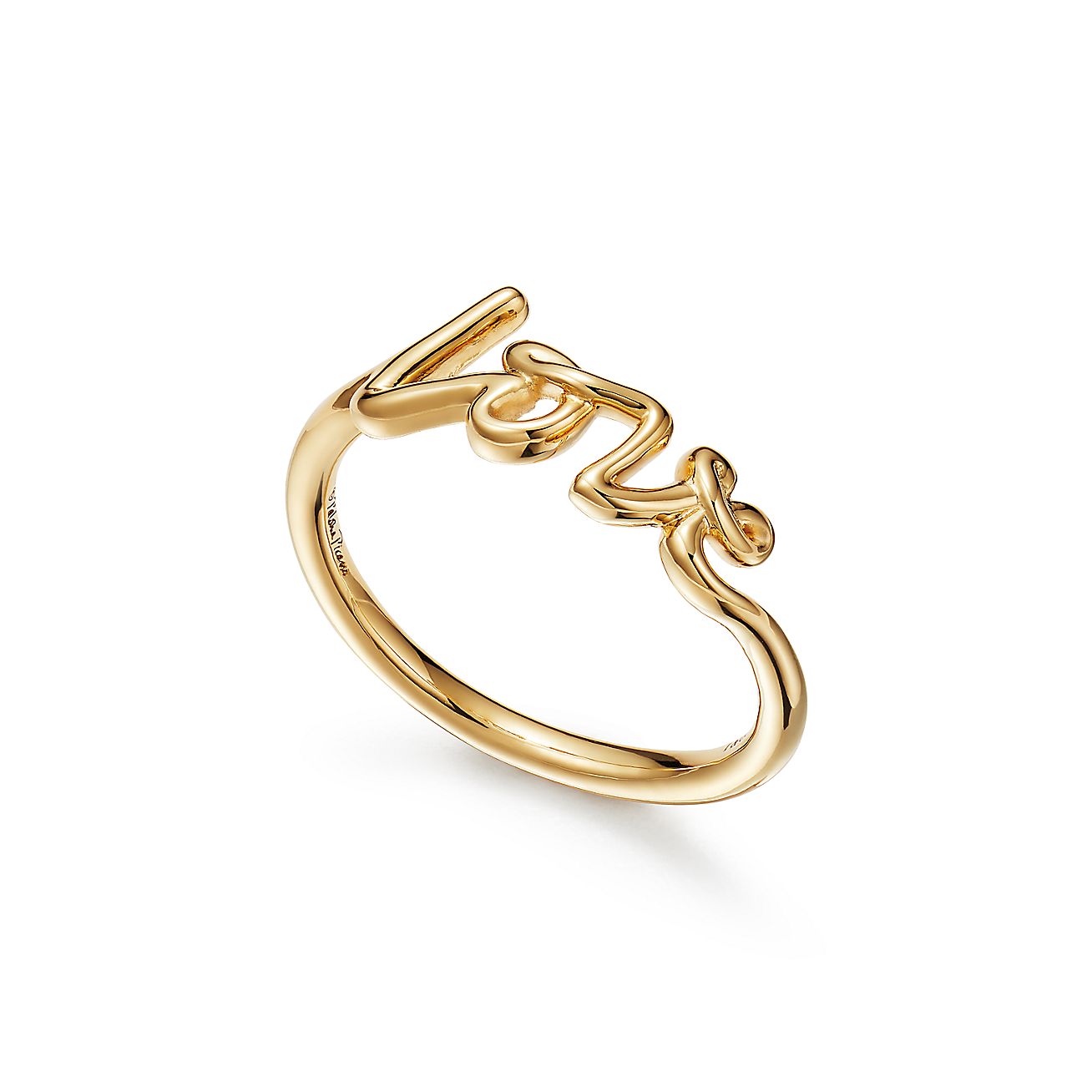 Tiffany & Co. Paloma's Graffiti Love Ring in Yellow Gold, Mini