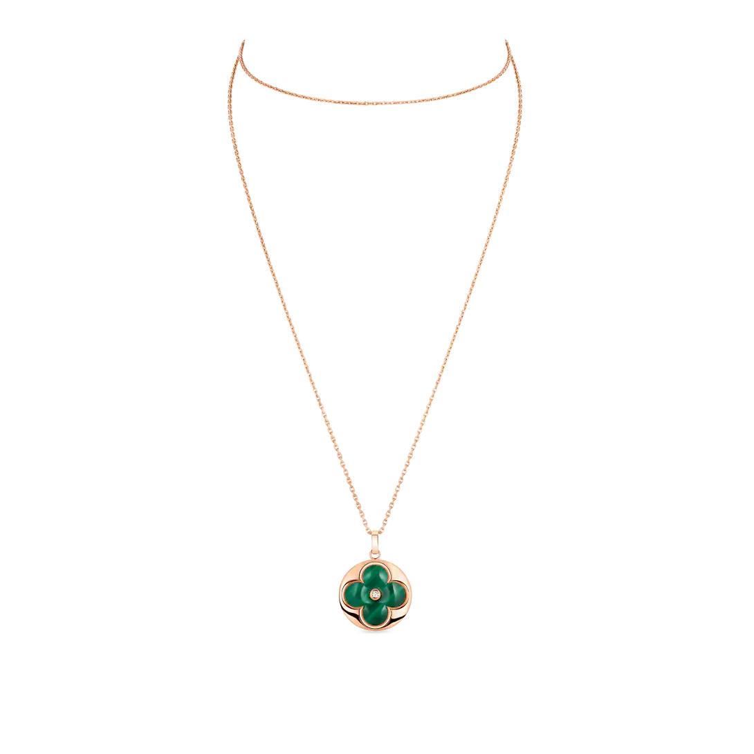 Louis Vuitton Color Blossom XL Medallion, Pink Gold, Malachite and Diamond