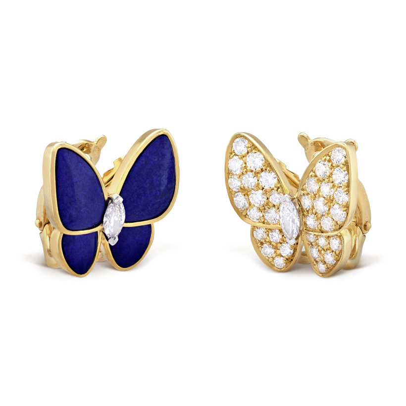 Van Cleef & Arpels Two Butterfly earrings