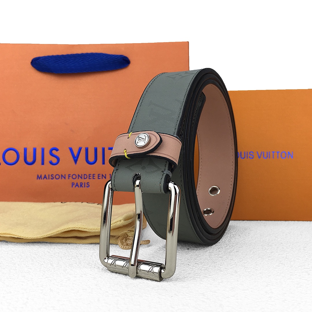 Louis Vuitton Monogram Titanium Belt