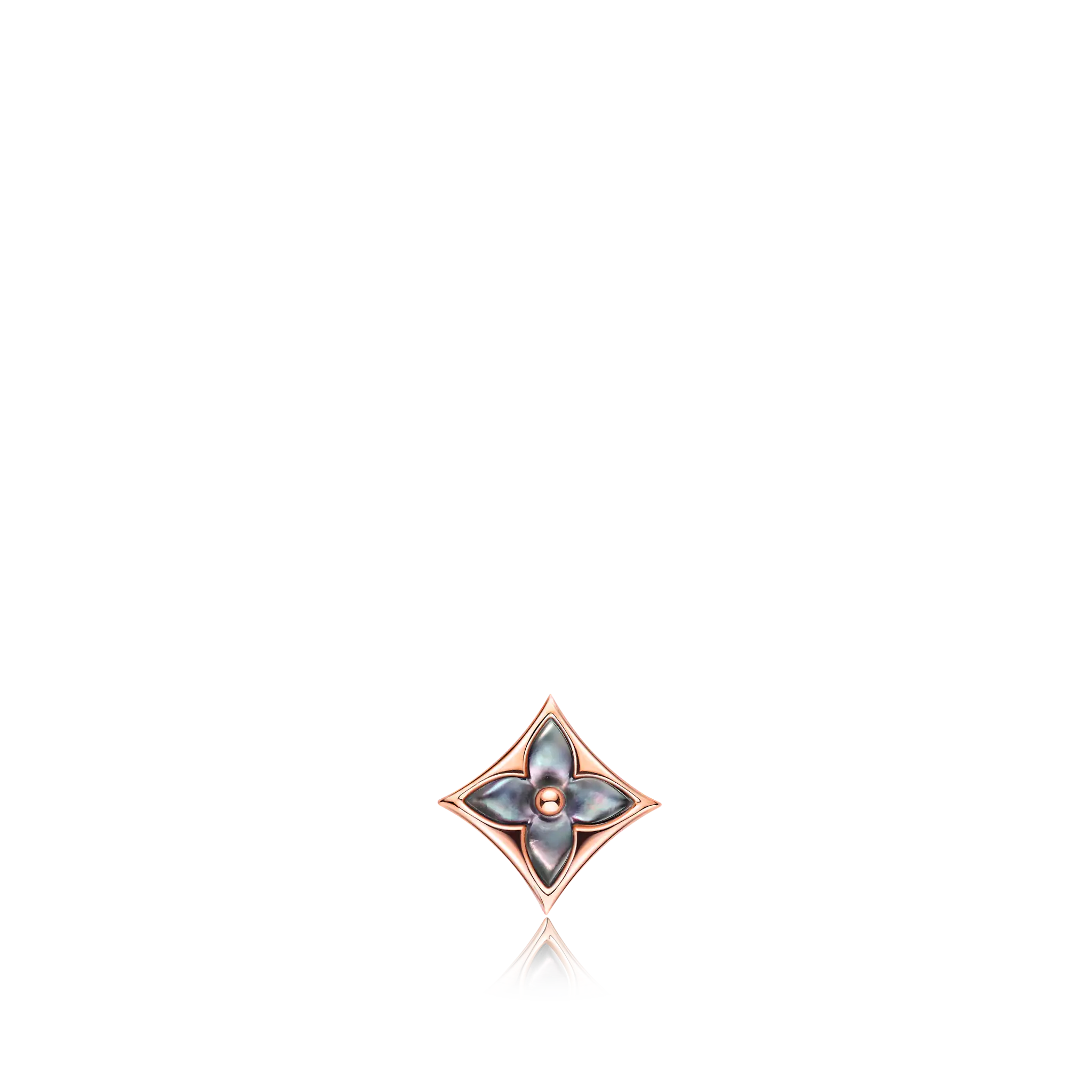 Louis Vuitton Color Blossom Star Ear Stud, Pink Gold And Grey Mother-Of-Pearl - Per Unit