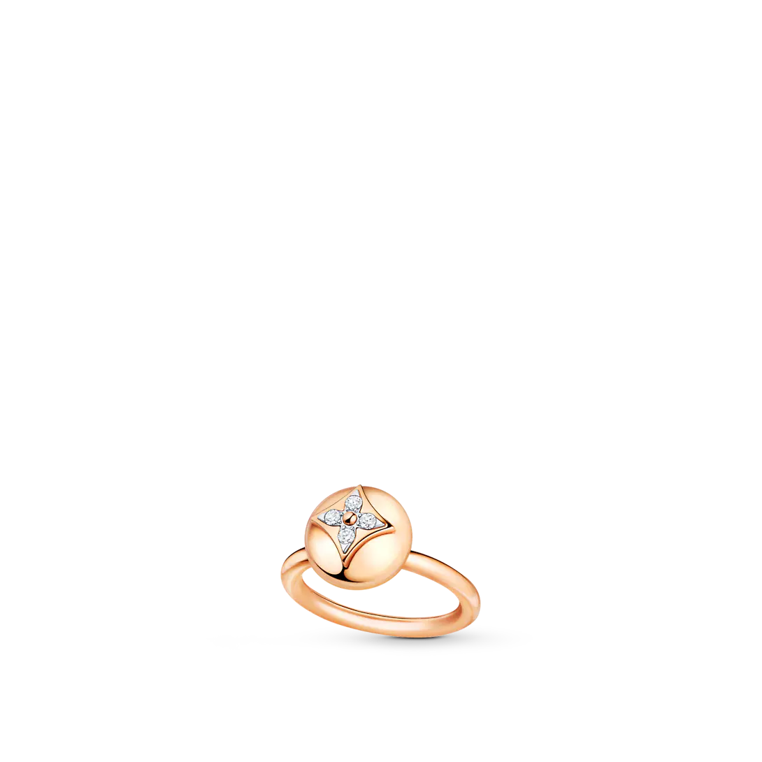Louis Vuitton Color Blossom Ring, Pink Gold, White Gold And Diamonds