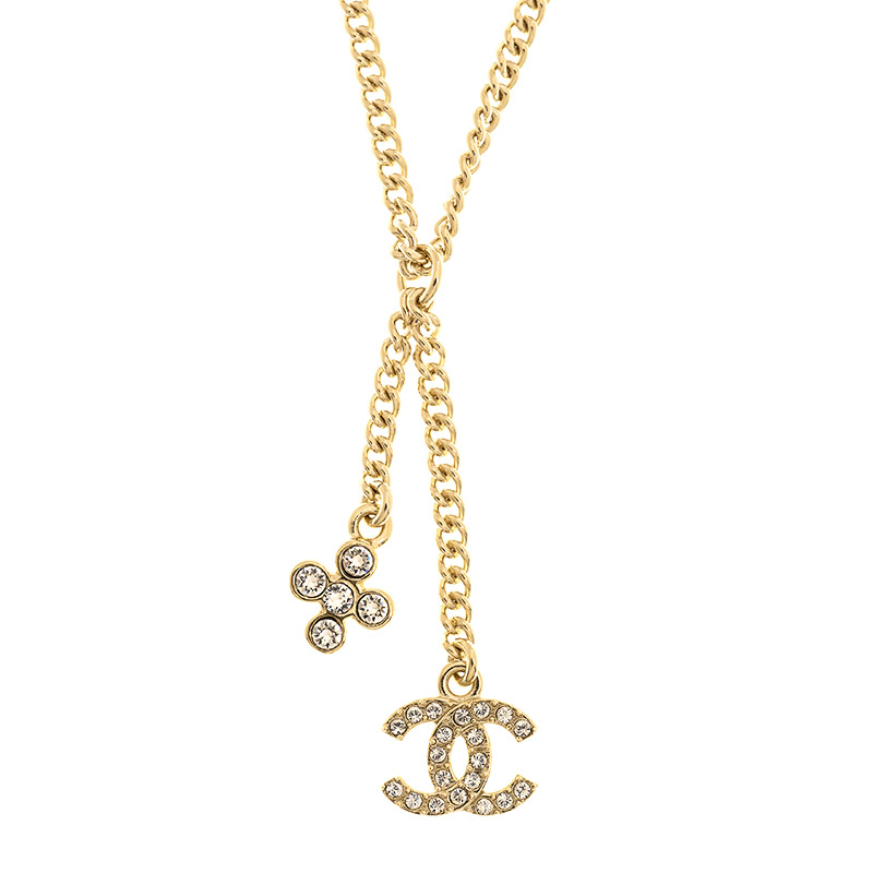 Coco Mark B23A Necklace GP��inestone Gold