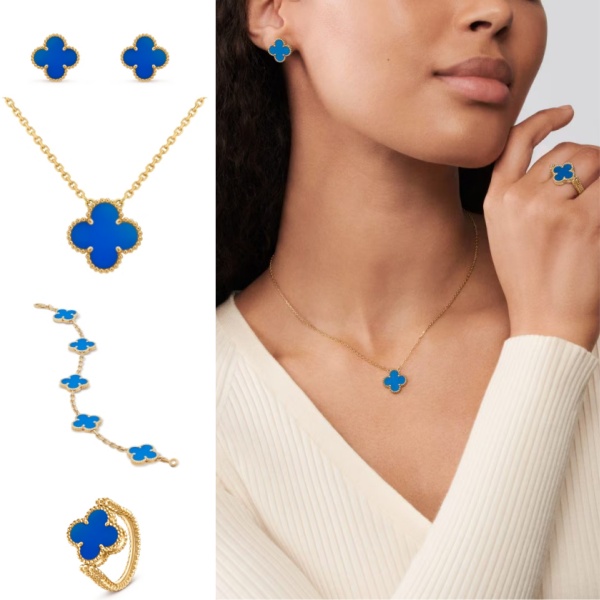 Van Cleef & Arpels Blue Agate Set