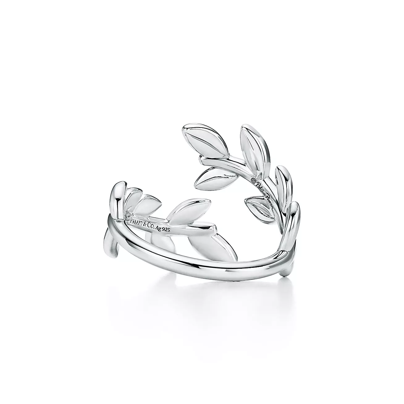 Tiffany & Co. Paloma Picasso Olive Leaf Bypass Ring in Silver