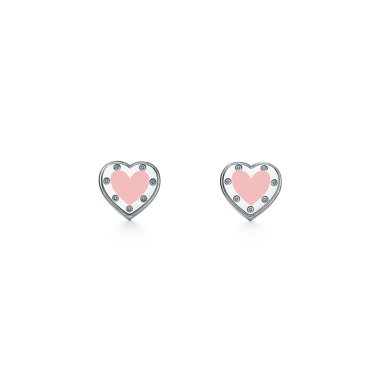 Tiffany & Co. Return to  Love  Blue Heart Earrings in Silver, Mini