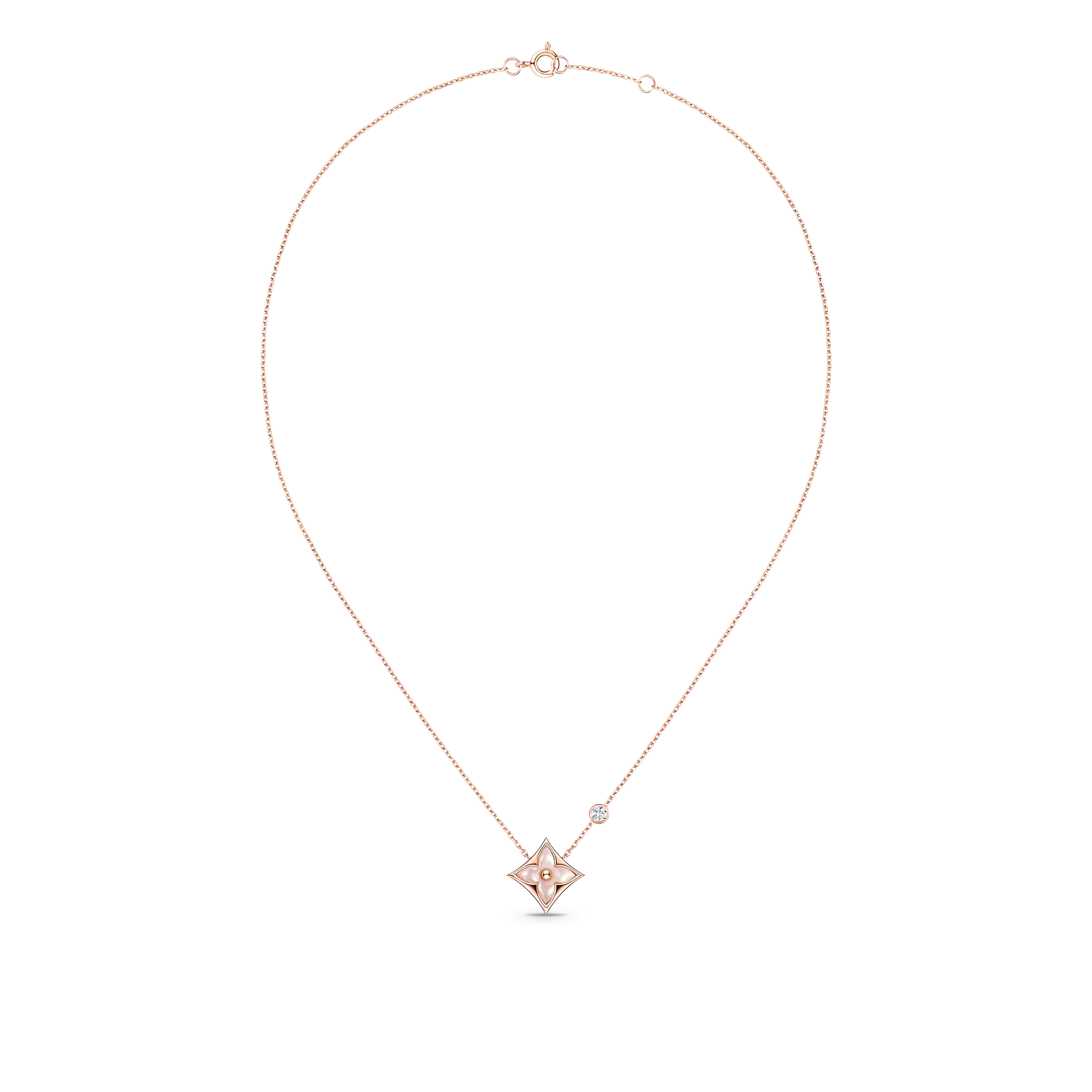Louis Vuitton Color Blossom BB Star Pendant, Pink gold, Pink Mother-of-Pearl and diamond