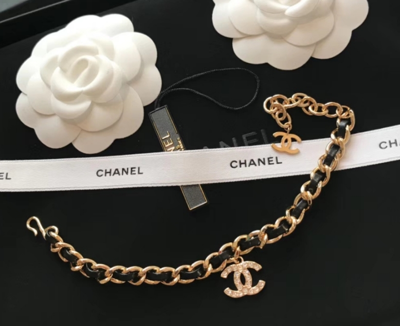 Black Double C Bracelet