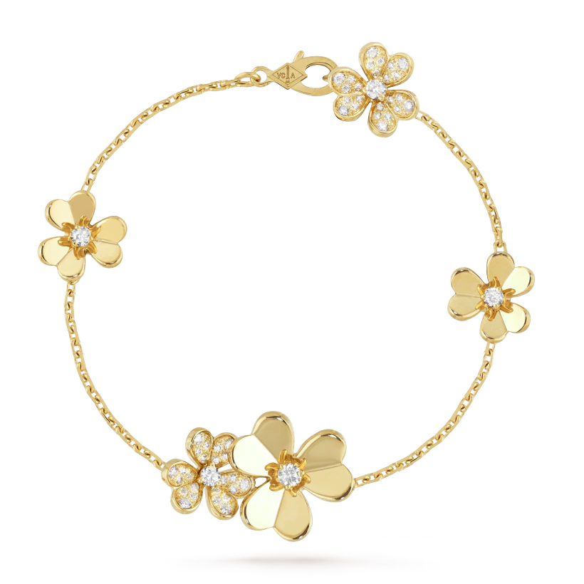 Van Cleef & Arpels Frivole bracelet, 5 flowers