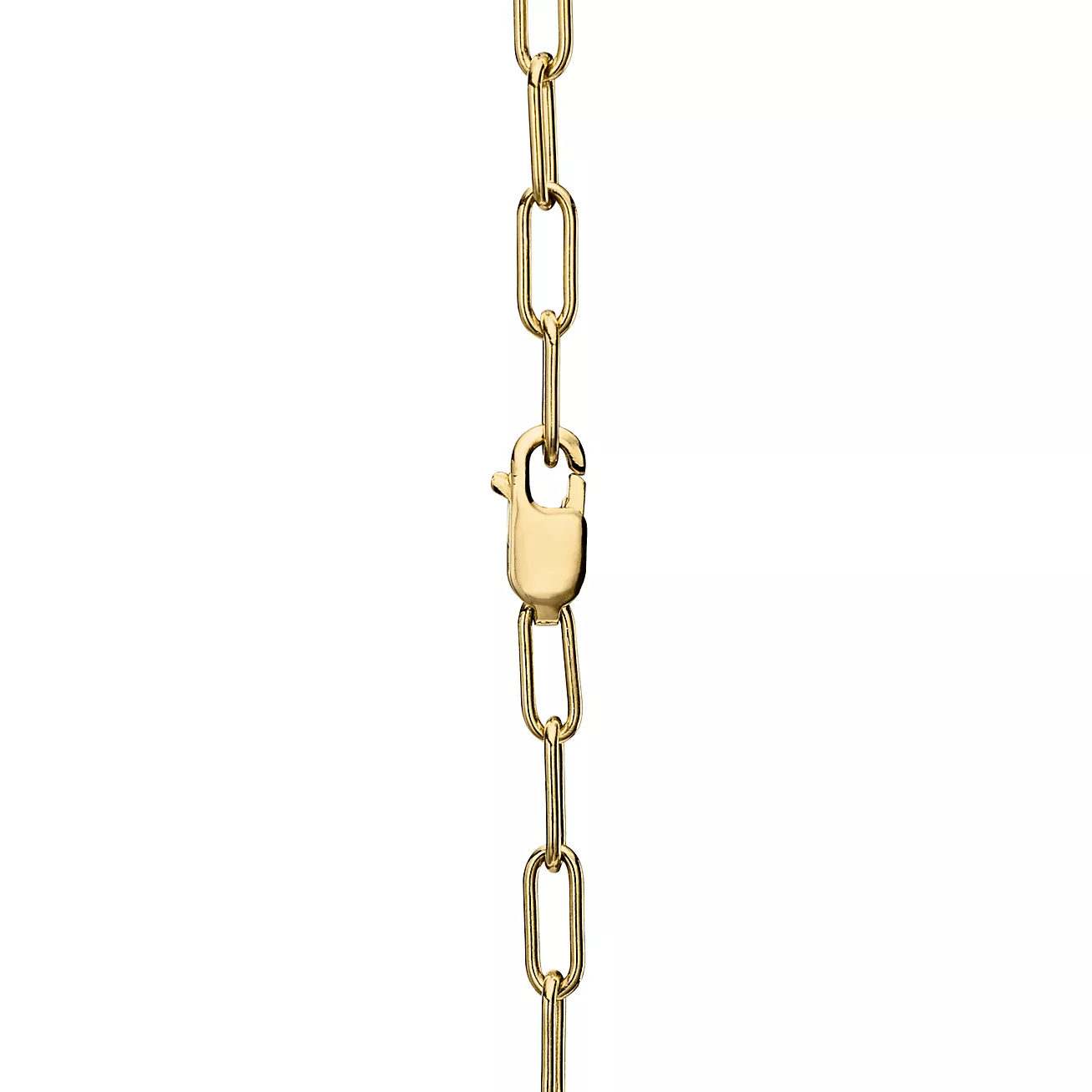 Tiffany & Co. Lock Pendant in Yellow Gold with Diamonds, Medium