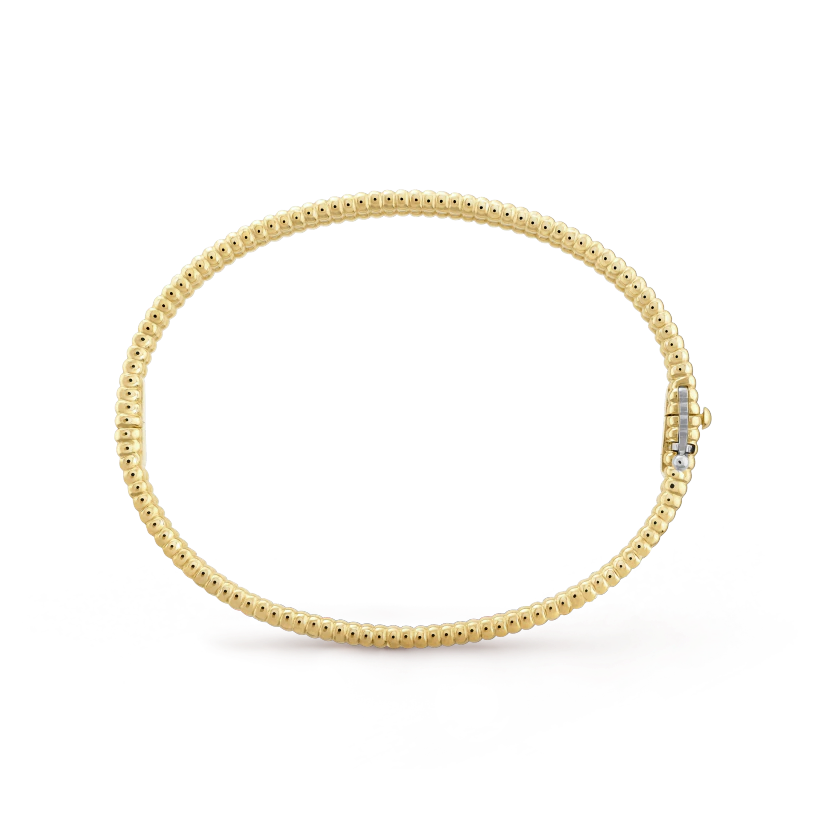 Van Cleef & Arpels Perlee diamonds bracelet, 1 row, medium model