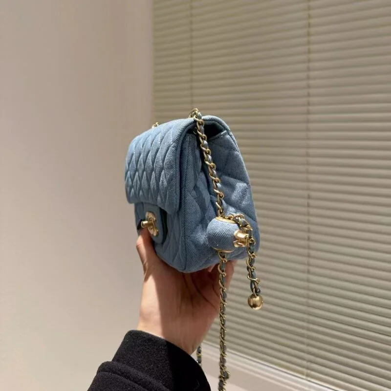 Chanel Velvet With Strass Charm Strap As1786 Mini Flap Bag