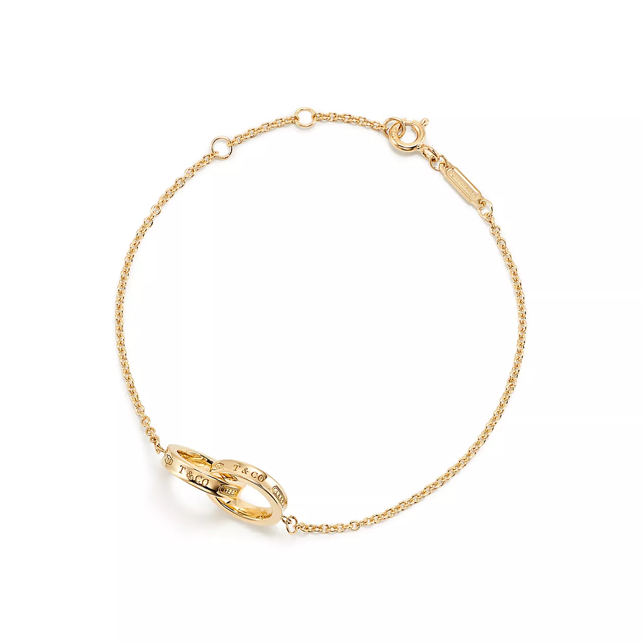 Tiffany & Co. 1837 Interlocking Circles Chain Bracelet in Yellow Gold