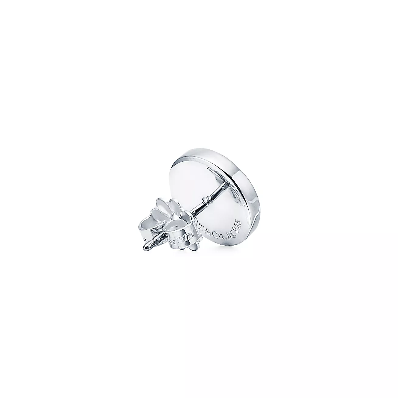 Tiffany & Co. Return to  Circle Stud Earrings in Silver