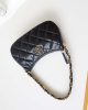 Chanel Aged Calfskin Quilted Small 19 Hobo Black
