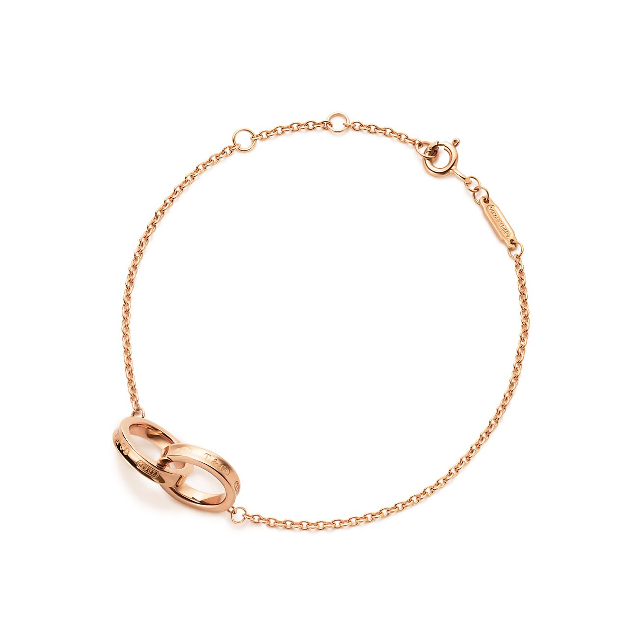 Tiffany & Co. 1837 Interlocking Circles Chain Bracelet in Rose Gold