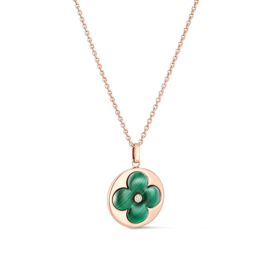 Louis Vuitton Color Blossom XL Medallion, Pink Gold, Malachite and Diamond