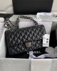 Chanel Classic Handbag Lambskin & Silver Metal A01112