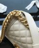 CHANEL CAVIAR QUILTED MEDIUM BOY FLAP IVORY