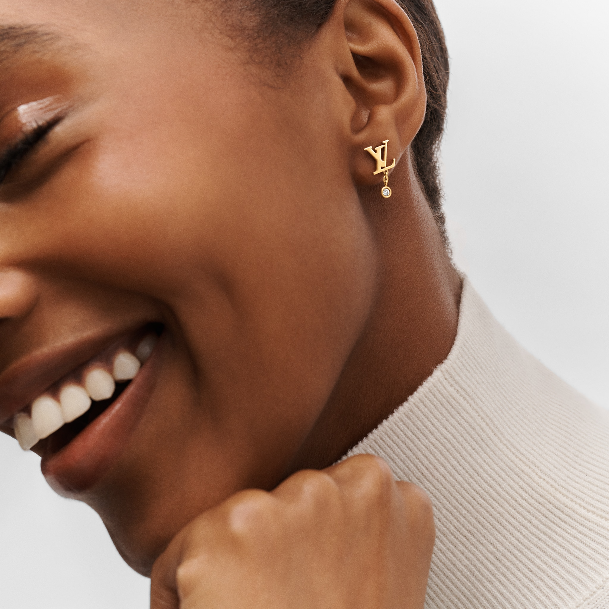 Louis Vuitton Idylle Blossom  Ear Stud, Yellow Gold And Diamond - Per Unit