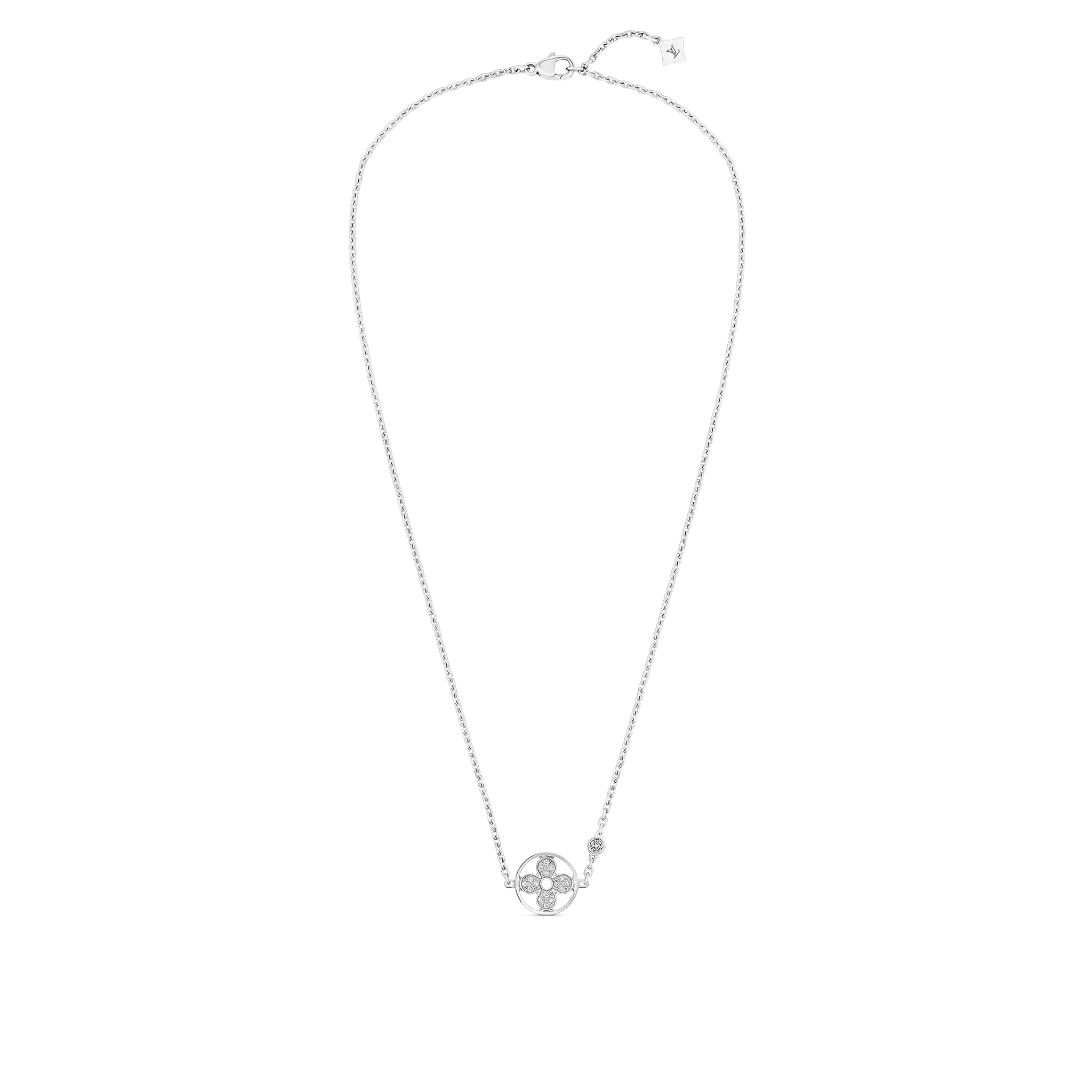 Louis Vuitton Idylle Blossom Pendant, White Gold And Diamonds