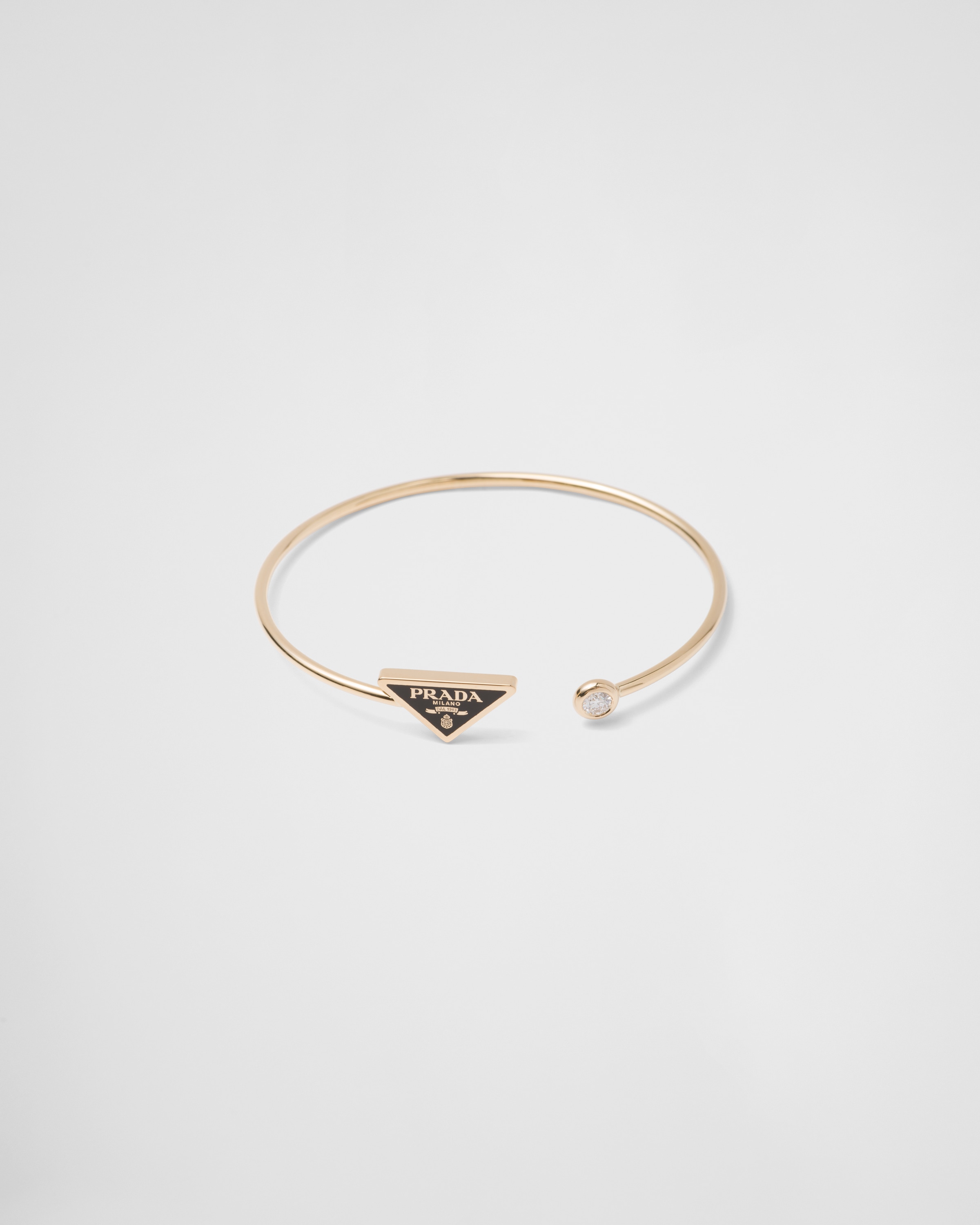 Prada Eternal Gold bangle bracelet in yellow gold with diamond
