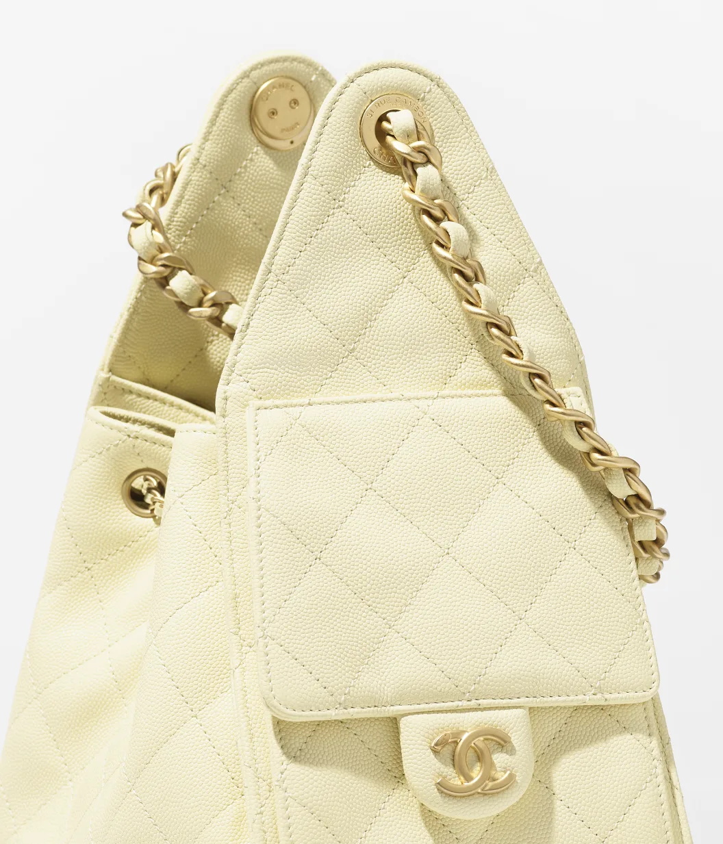 CHANEL 25 small bag(Light Yellow)