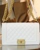 CHANEL CAVIAR QUILTED MEDIUM BOY FLAP IVORY