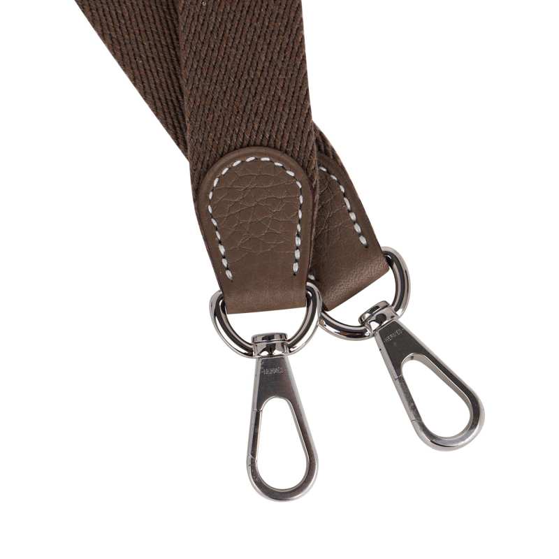 Mini Evelyne TPM Bag Etoupe Clemence Leather with Palladium Hardware