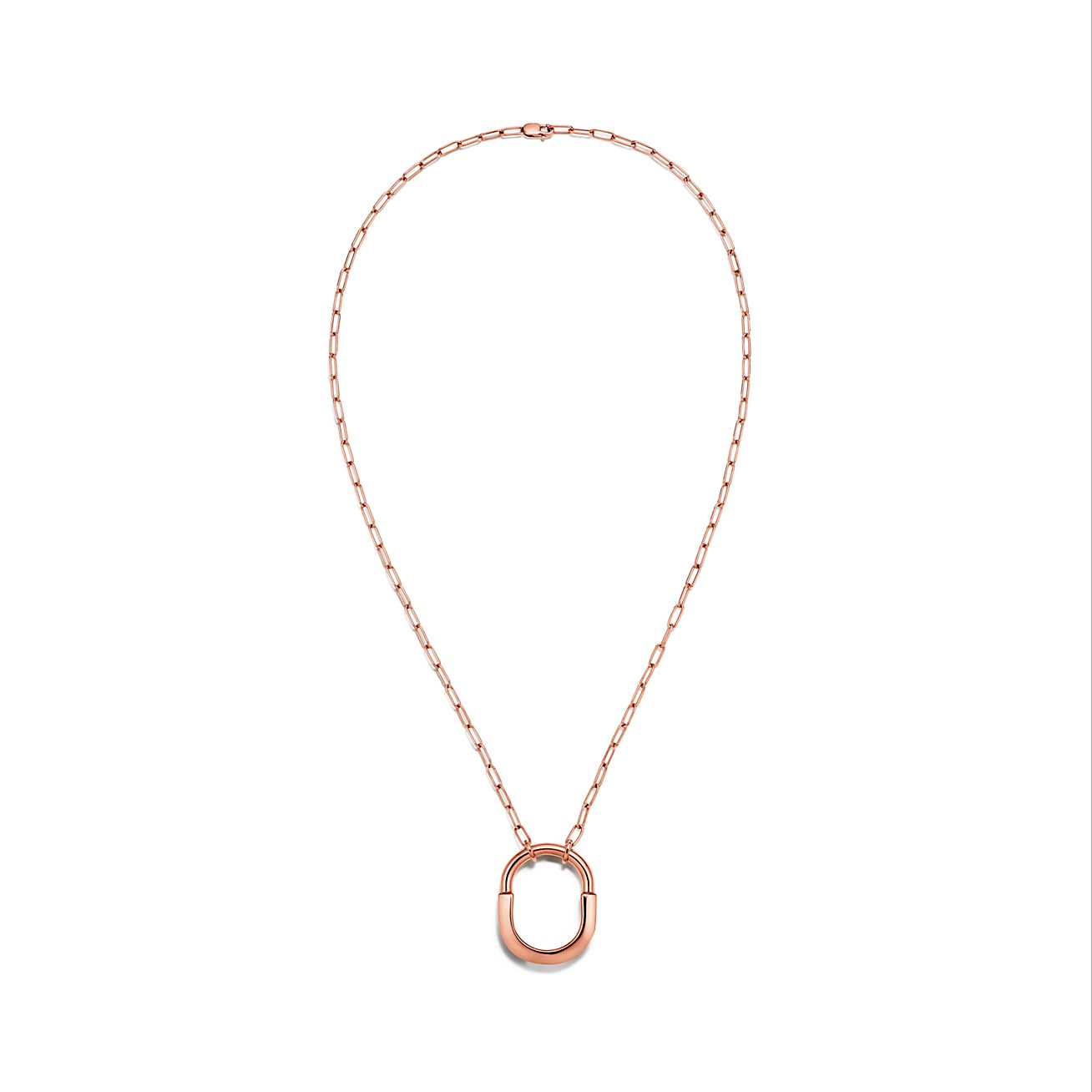 Tiffany & Co. Lock Pendant in Rose Gold, Medium