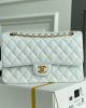 Chanel Classic Flap Handbag Gold Metal