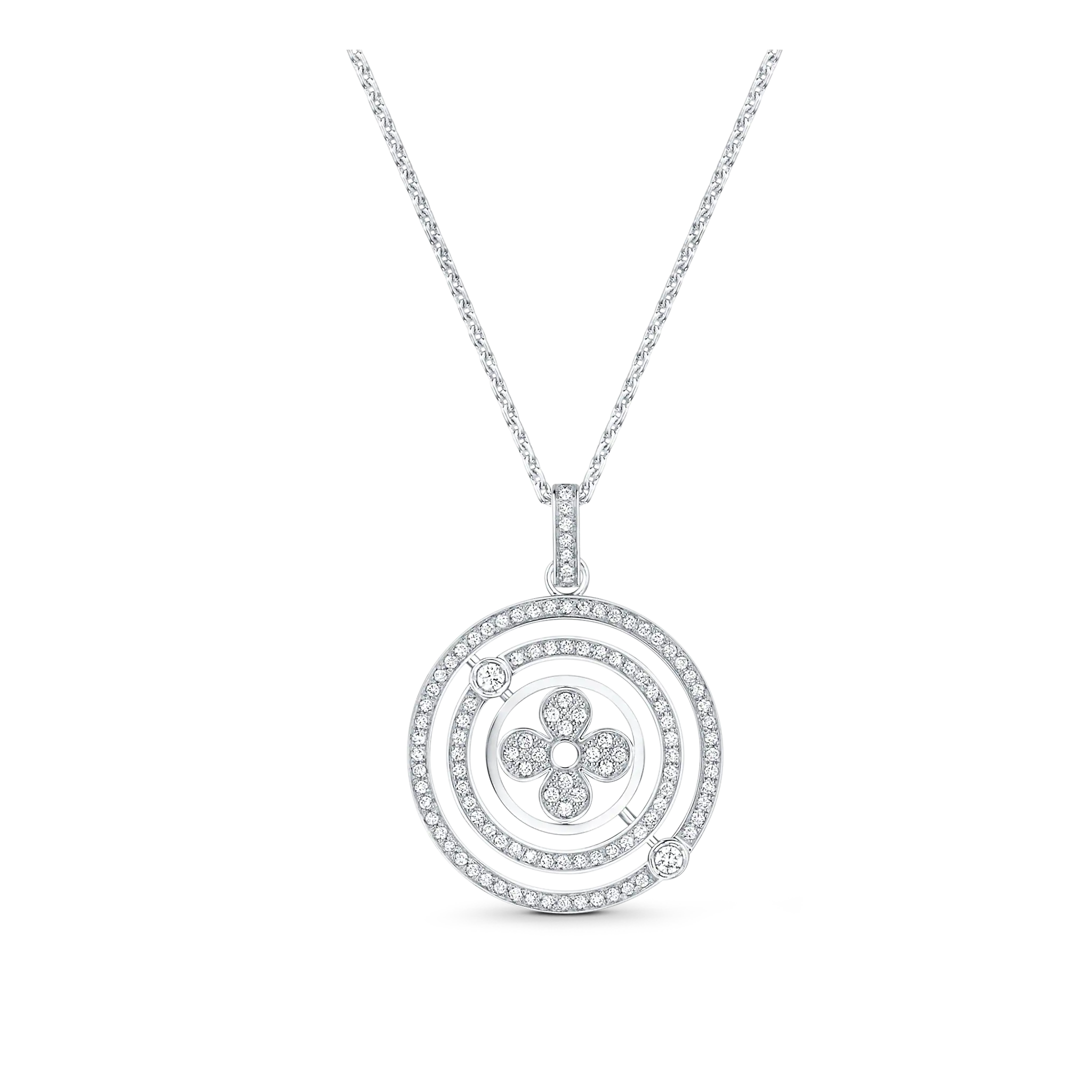 Idylle Blossom Medallion, White Gold And Diamonds
