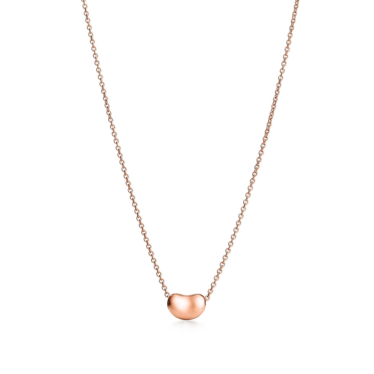 Tiffany & Co. Elsa Peretti Bean design Pendant in Rose Gold, 6.5 mm