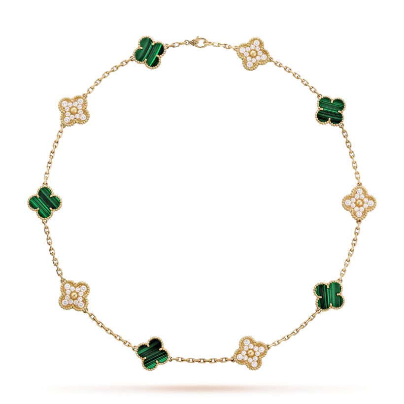 Van Cleef & Arpels Vintage Alhambra necklace, 10 motifs
