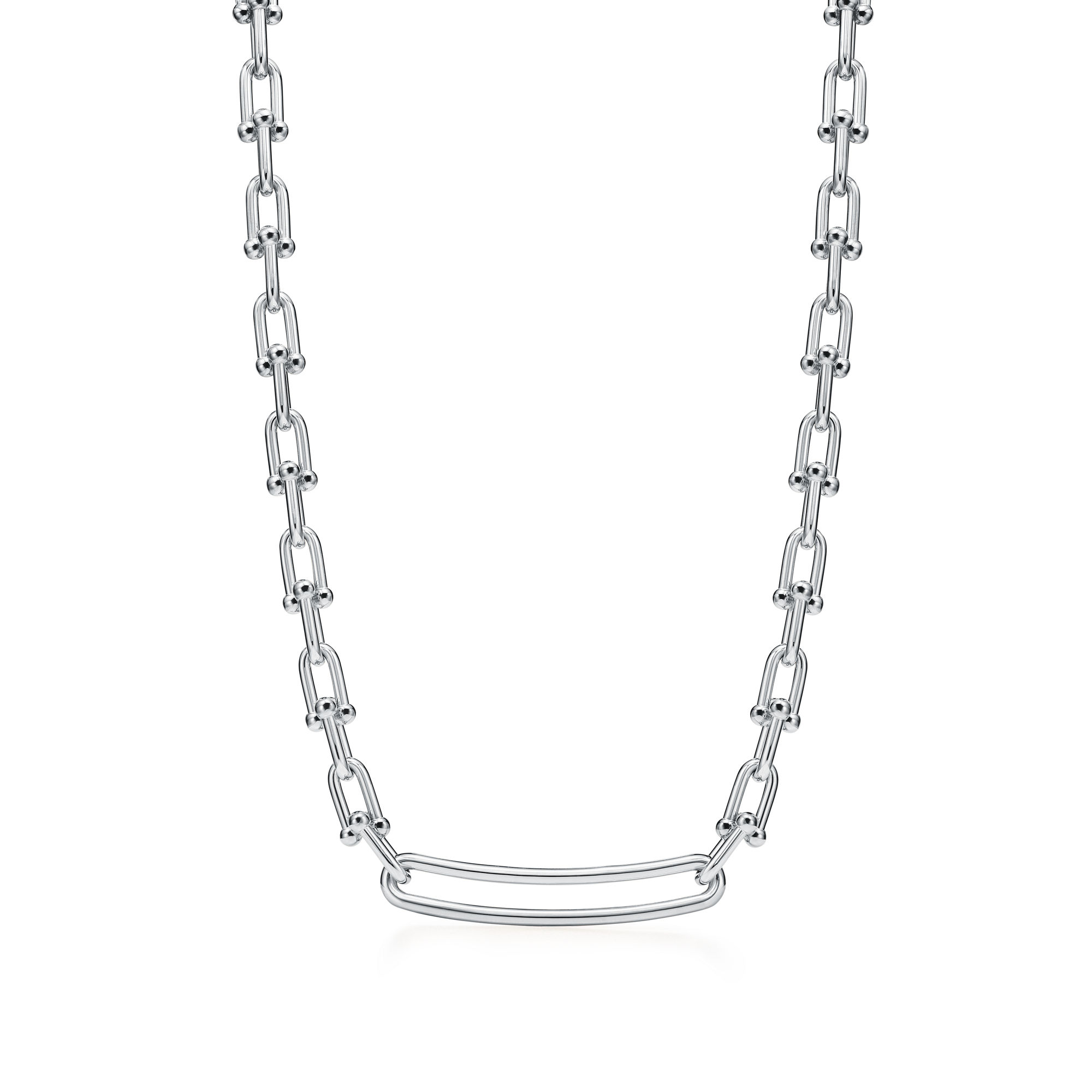 Tiffany & Co. HardWear Elongated Link Necklace in Sterling Silver