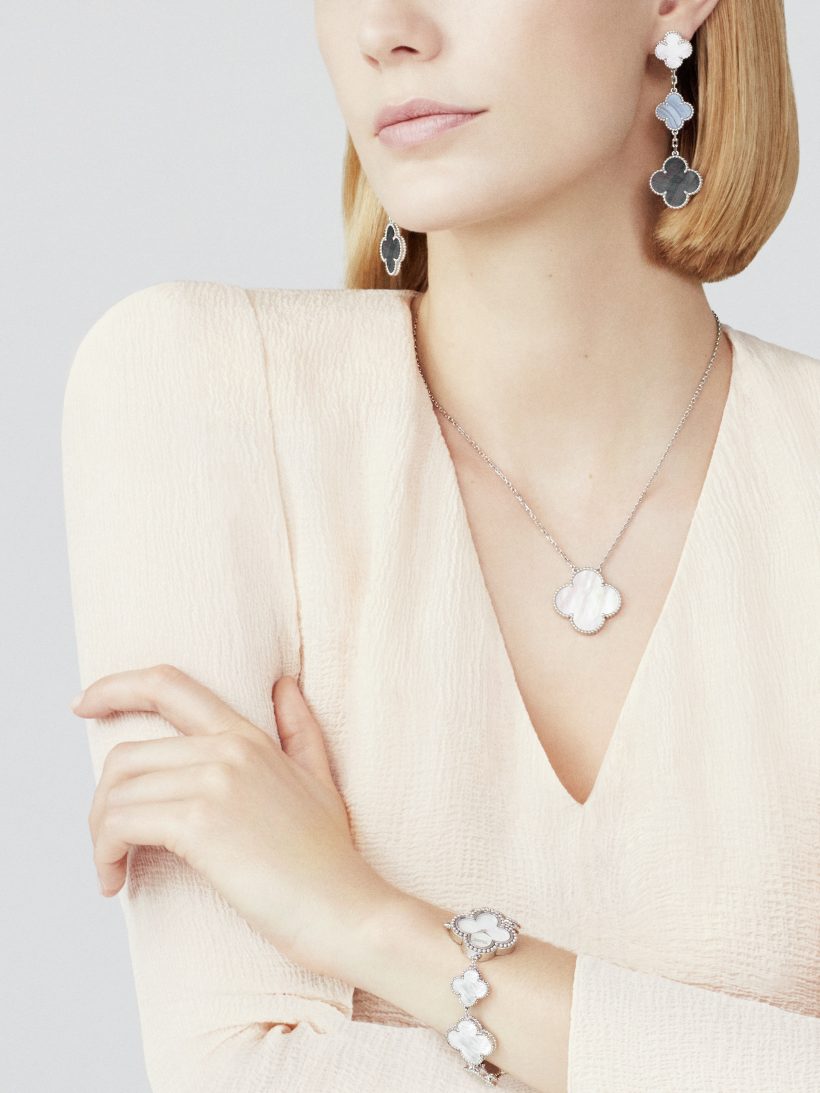 Van Cleef & Arpels Magic Alhambra earrings, 3 motifs