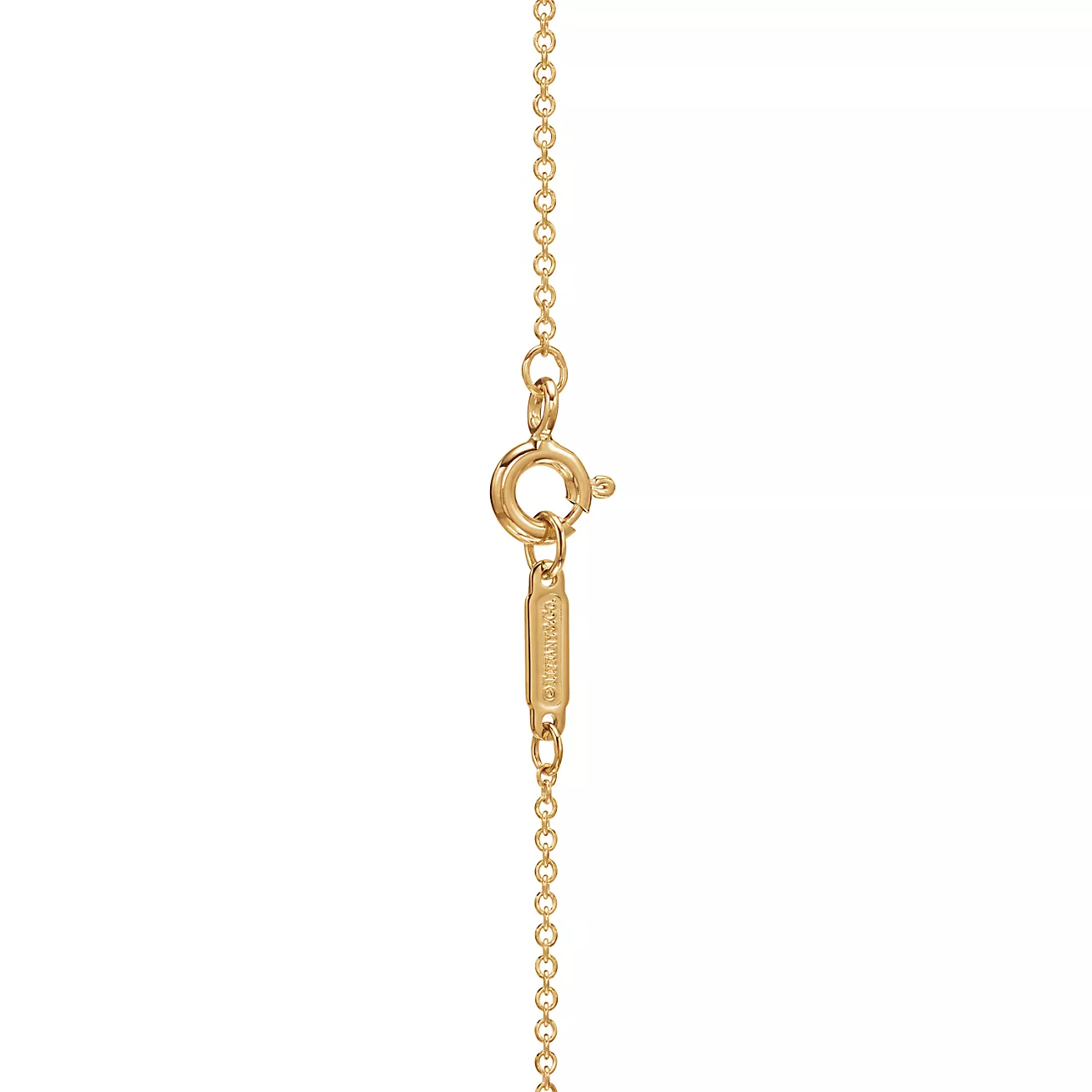 Tiffany & Co. Cross pendant in Stainless steel and gold plating gold with diamonds, mini